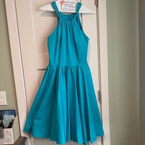 Pinup Couture Sleeveless Teal Dress